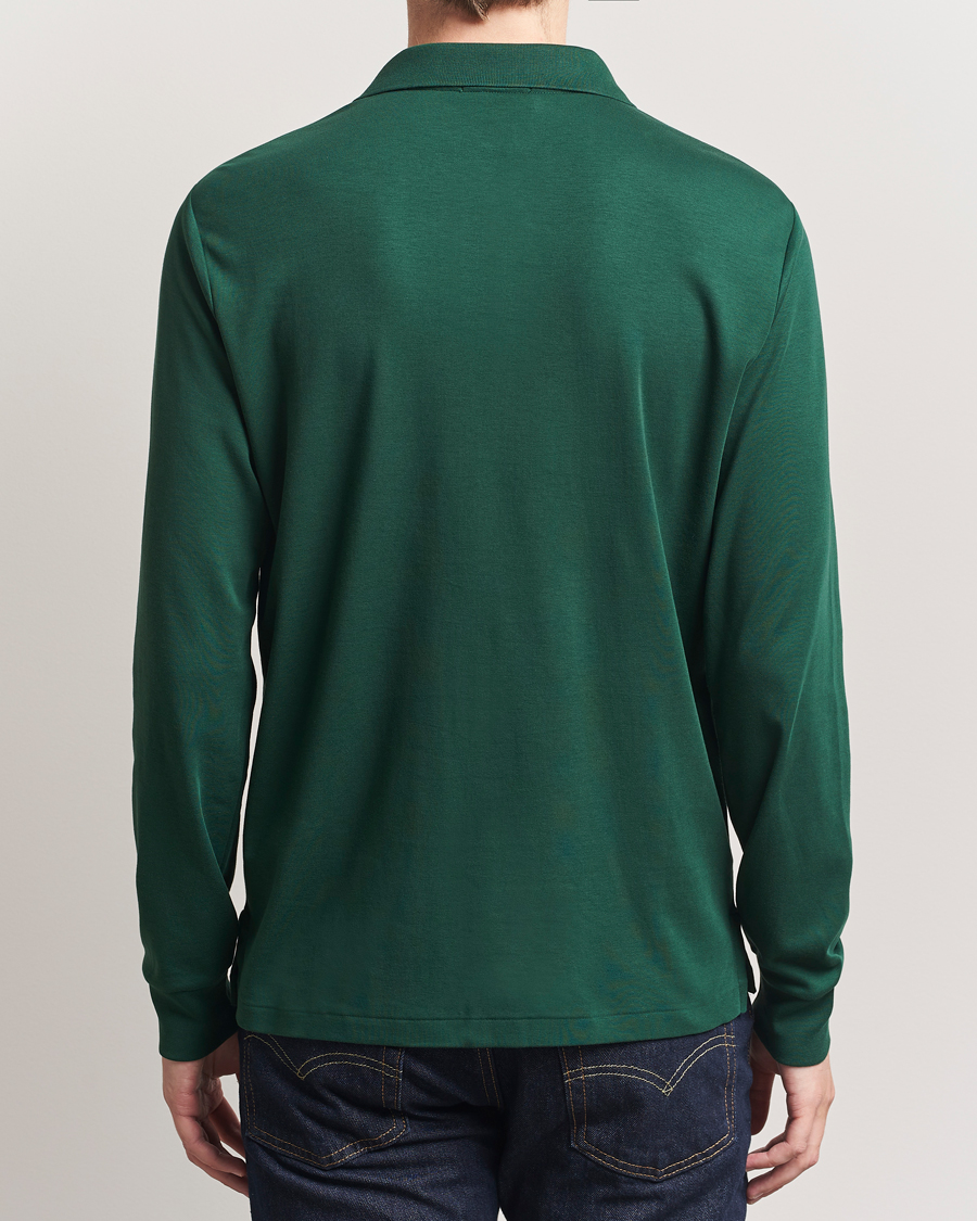 Herre | Polotrøjer | Polo Ralph Lauren | Pima Cotton Custom Slim Fit LS Polo Vintage Pine