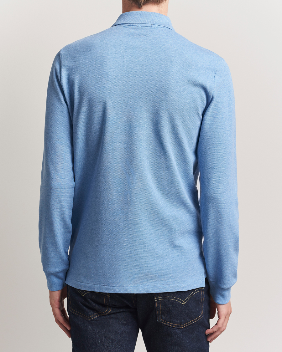 Herre | Polotrøjer | Polo Ralph Lauren | Custom Slim Fit Long Sleeve Polo Soft Royal Heather
