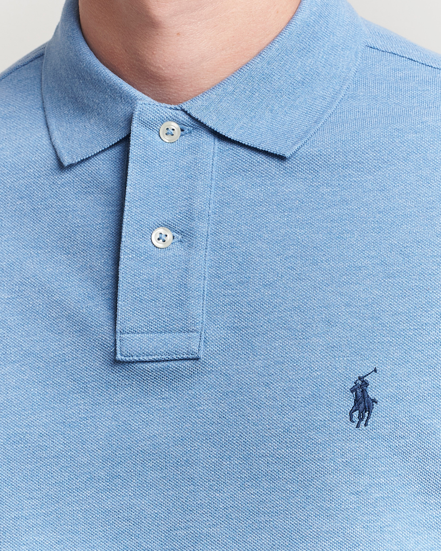 Herre | Polotrøjer | Polo Ralph Lauren | Custom Slim Fit Long Sleeve Polo Soft Royal Heather