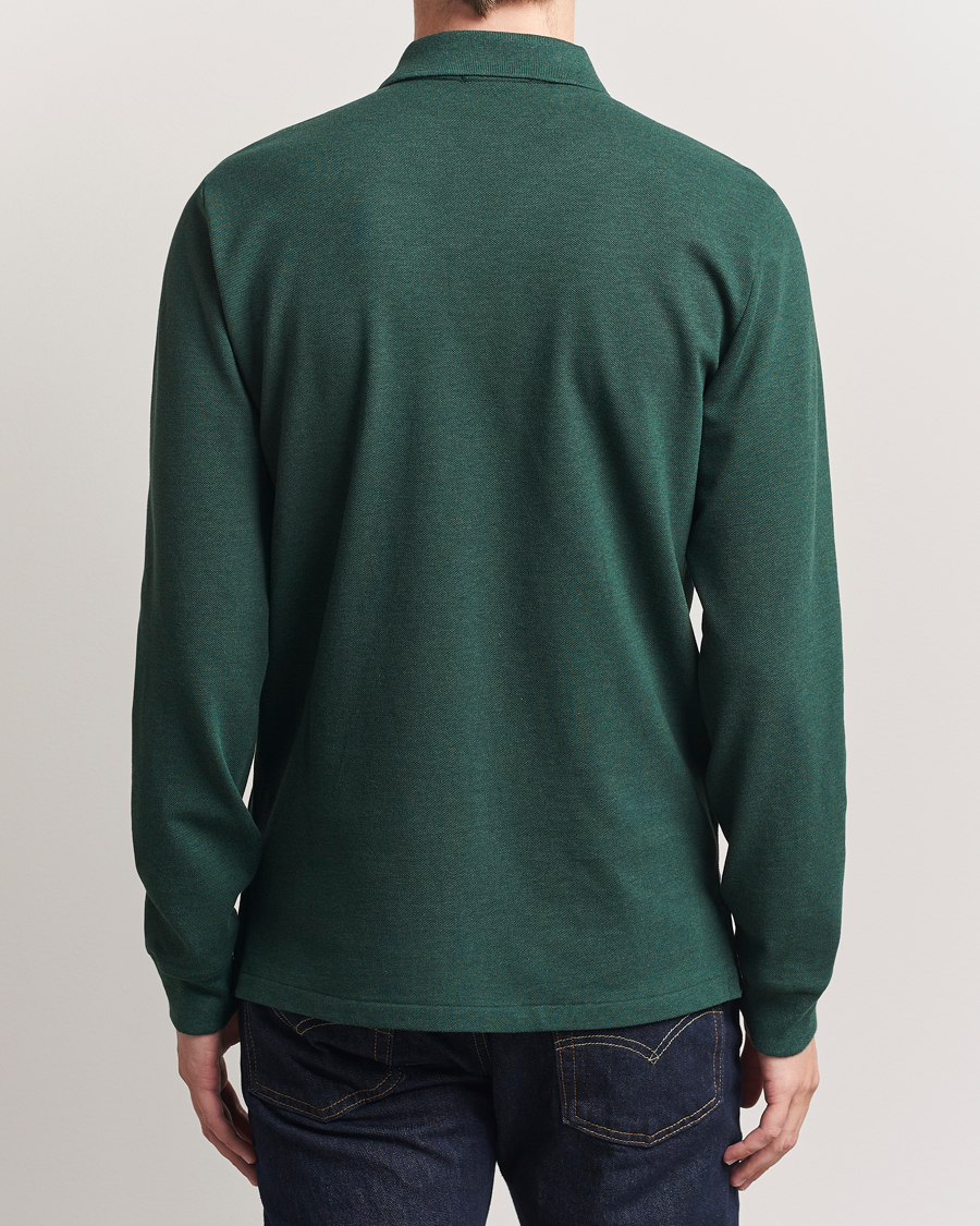 Herre | Polotrøjer | Polo Ralph Lauren | Custom Slim Fit Long Sleeve Polo Scotch Pine Heather