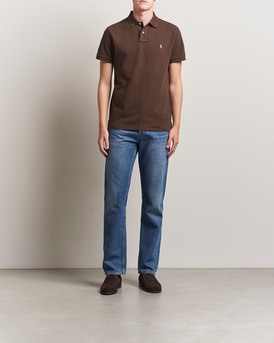 Herre | Polotrøjer | Polo Ralph Lauren | Custom Slim Fit Polo Nutmeg Brown