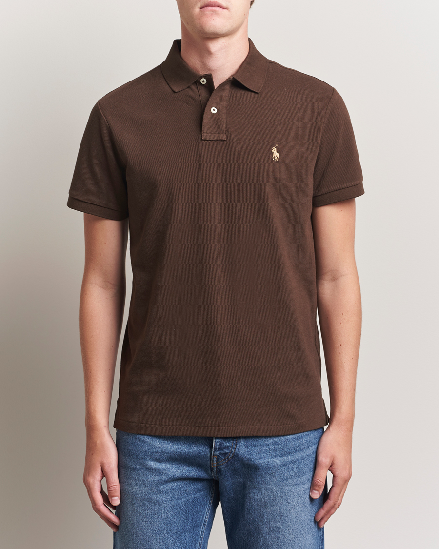 Herre | Polotrøjer | Polo Ralph Lauren | Custom Slim Fit Polo Nutmeg Brown