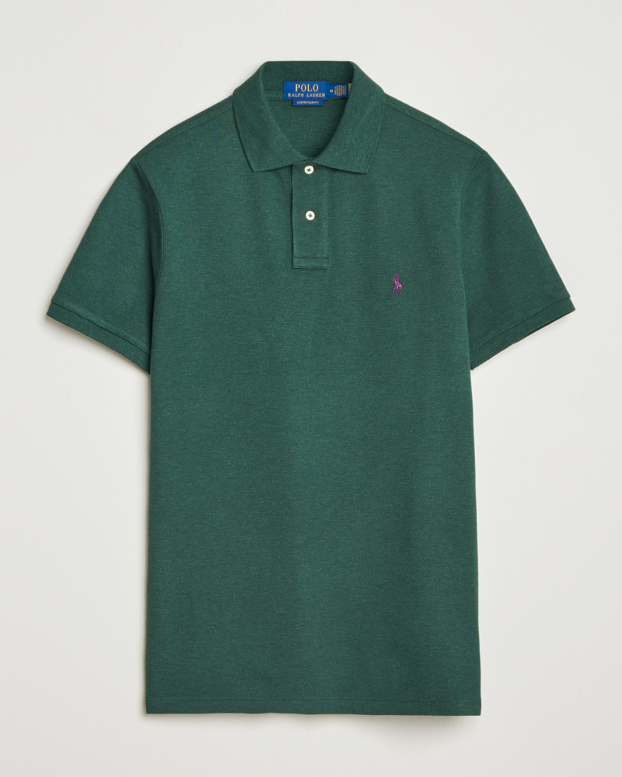 Herre | Polotrøjer | Polo Ralph Lauren | Custom Slim Fit Polo Scotch Pine Heather