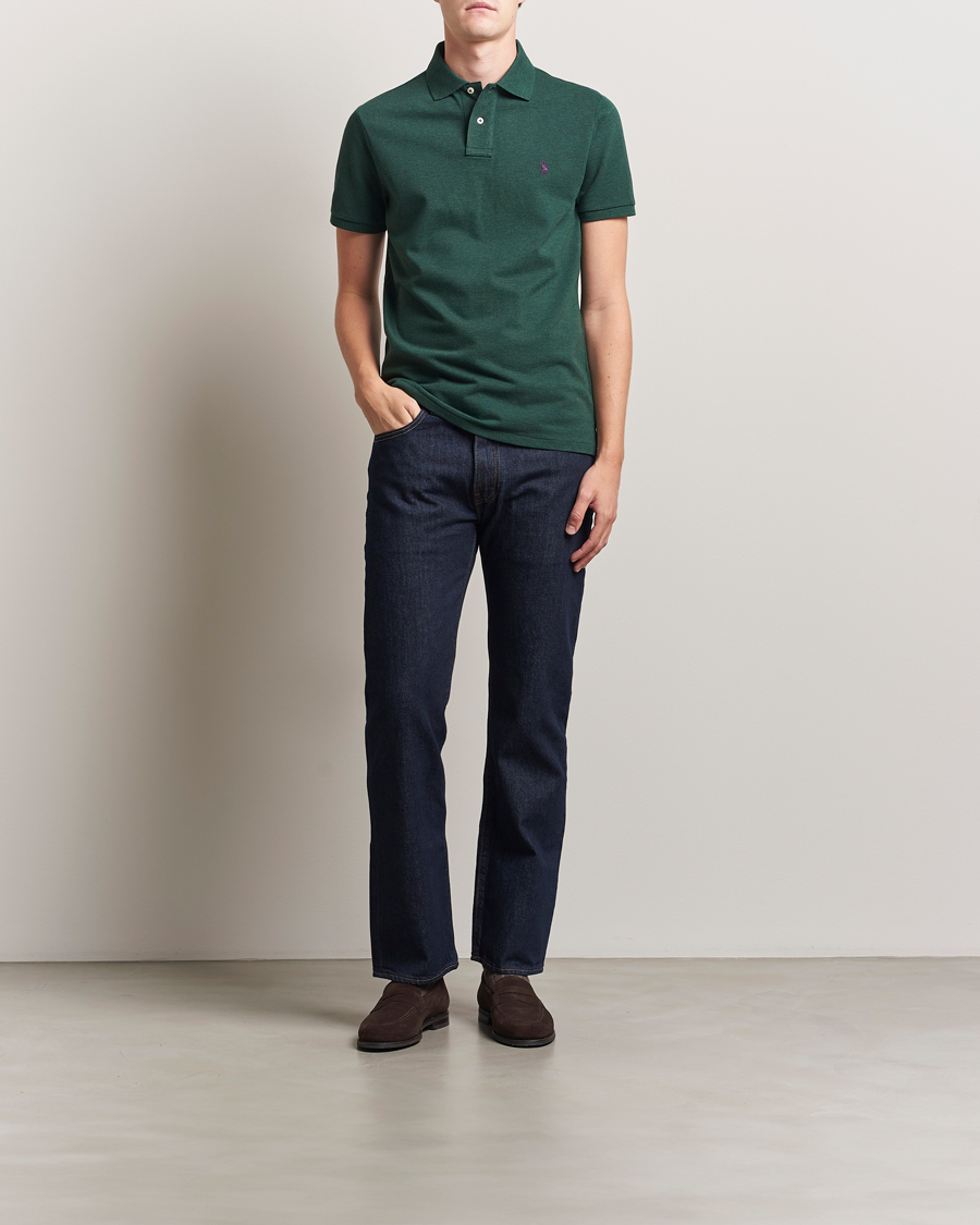 Herre | Polotrøjer | Polo Ralph Lauren | Custom Slim Fit Polo Scotch Pine Heather