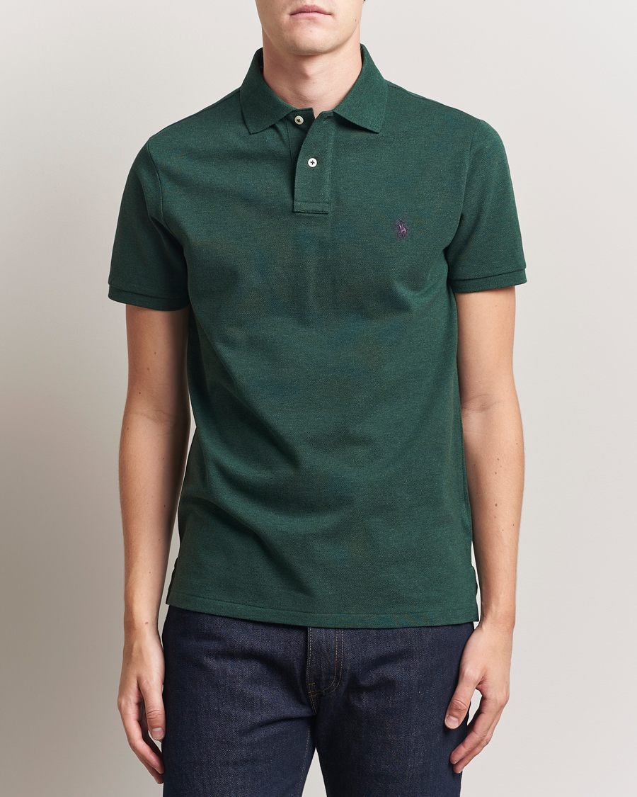 Herre | Polotrøjer | Polo Ralph Lauren | Custom Slim Fit Polo Scotch Pine Heather