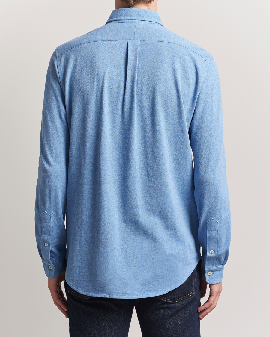 Herre | Skjorter | Polo Ralph Lauren | Featherweight Mesh Shirt Soft Royal Heather