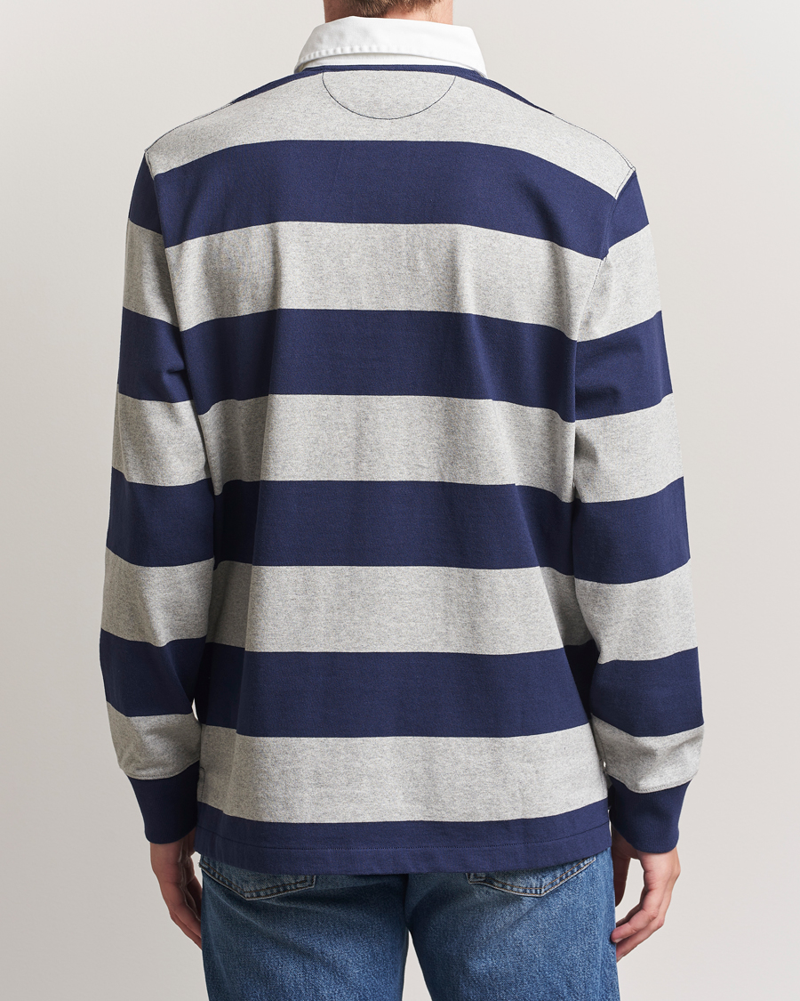 Herre | Trøjer | Polo Ralph Lauren | Jersey Striped Rugger Navy/Andover Heather