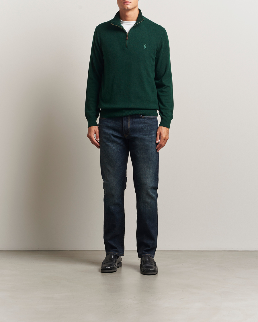 Herre | Trøjer | Polo Ralph Lauren | Merino Half-Zip Sweater Moss Agate