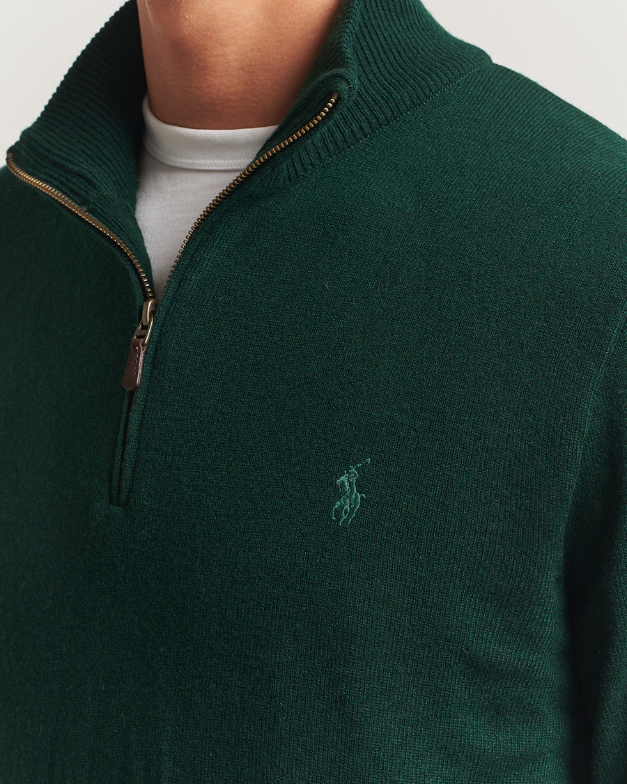 Herre | Trøjer | Polo Ralph Lauren | Merino Half-Zip Sweater Moss Agate
