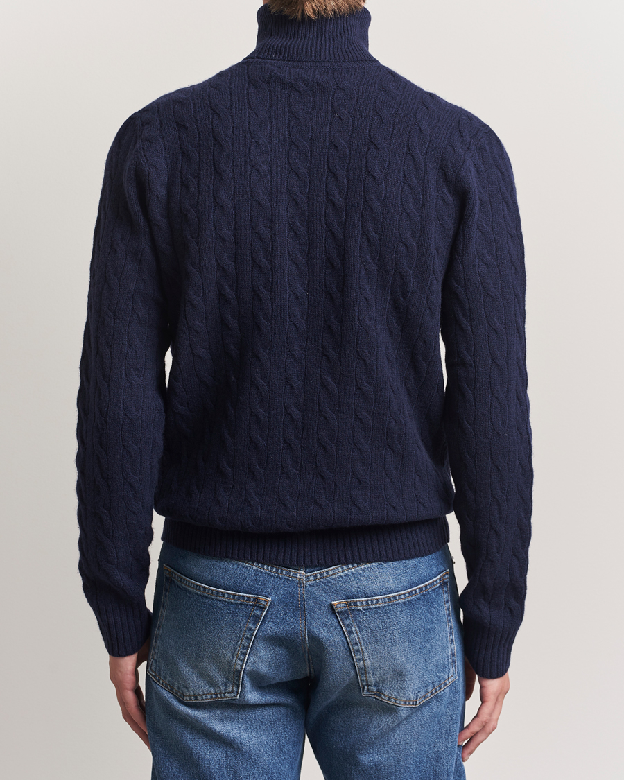 Herre | Trøjer | Polo Ralph Lauren | Wool/Cashmere Rollneck Hunter Navy