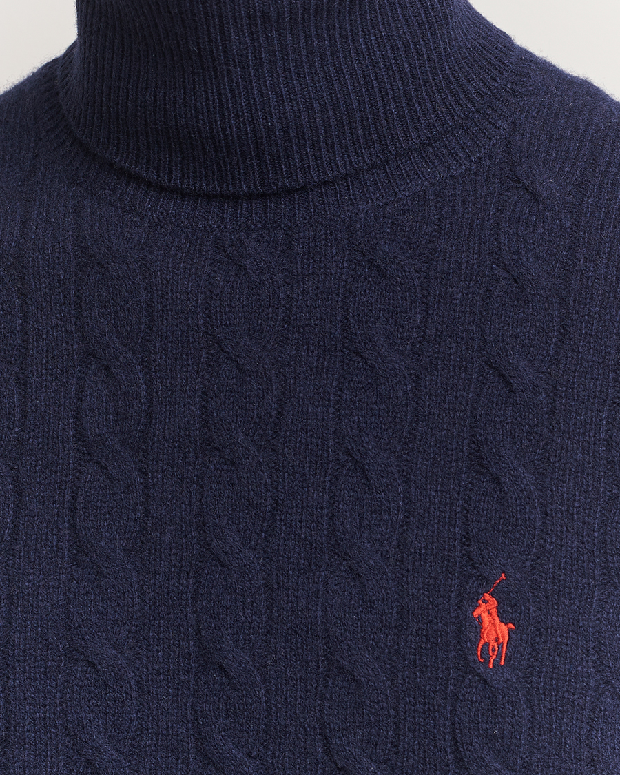 Herre | Trøjer | Polo Ralph Lauren | Wool/Cashmere Rollneck Hunter Navy