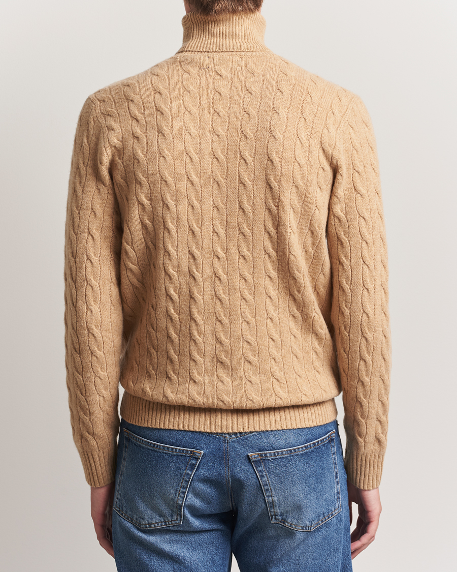 Herre | Trøjer | Polo Ralph Lauren | Wool/Cashmere Rollneck Camel Melange