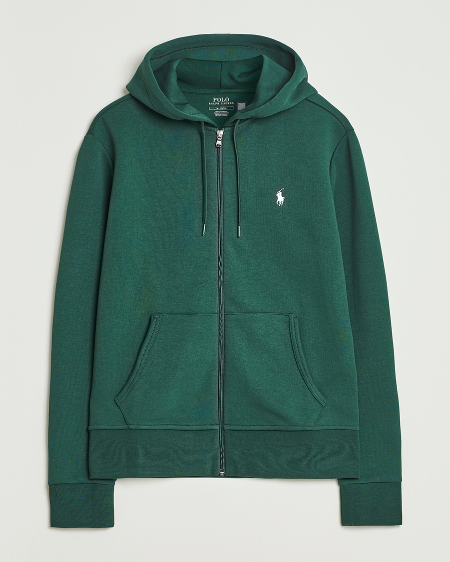 Herre | Trøjer | Polo Ralph Lauren | Double Knitted Full-Zip Hoodie Vintage Pine