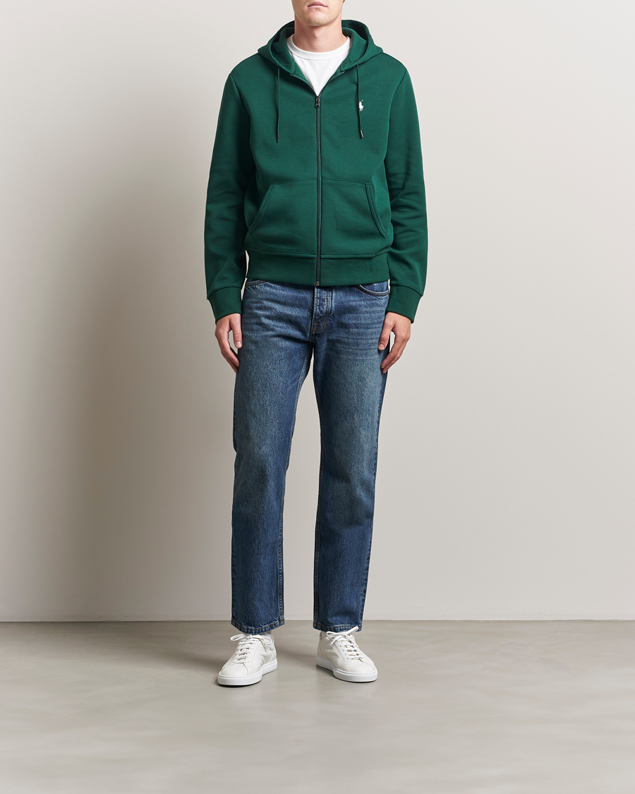 Herre | Trøjer | Polo Ralph Lauren | Double Knitted Full-Zip Hoodie Vintage Pine
