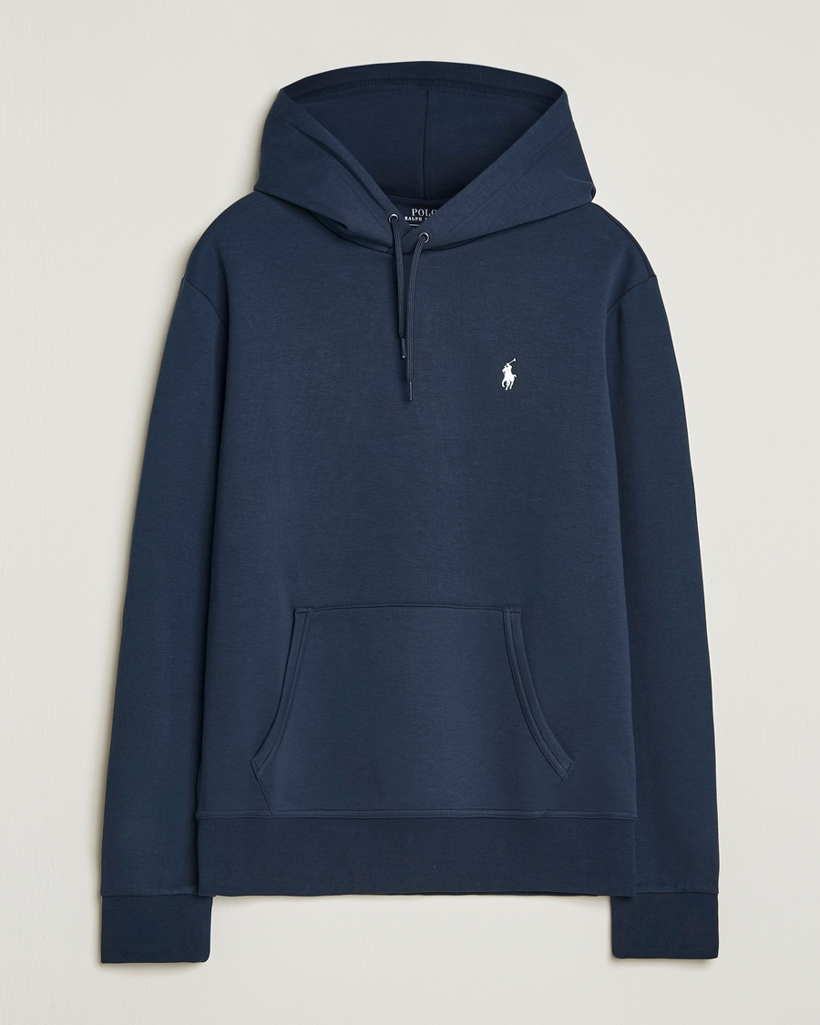 Herre | Trøjer | Polo Ralph Lauren | Double Knitted Hoodie Aviator Navy