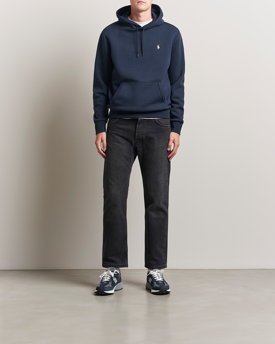 Herre | Trøjer | Polo Ralph Lauren | Double Knitted Hoodie Aviator Navy