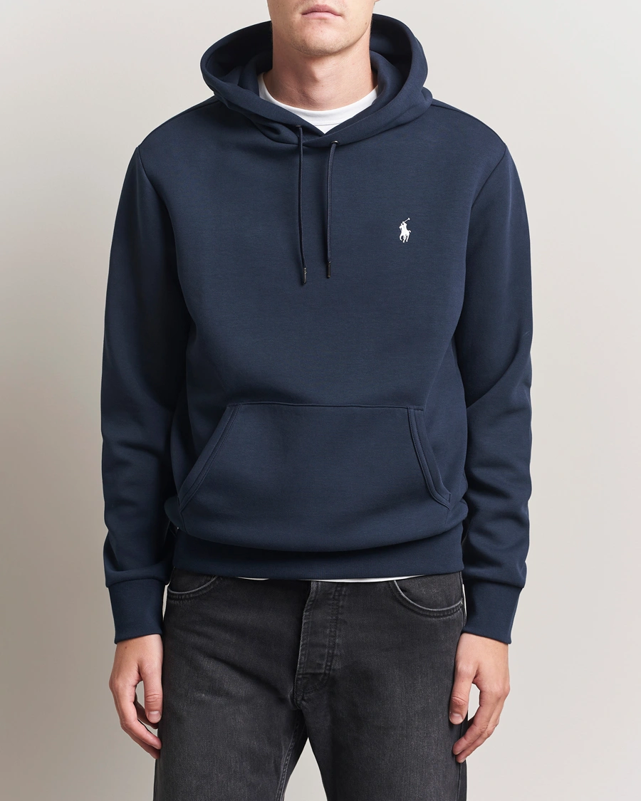 Herre | Trøjer | Polo Ralph Lauren | Double Knitted Hoodie Aviator Navy