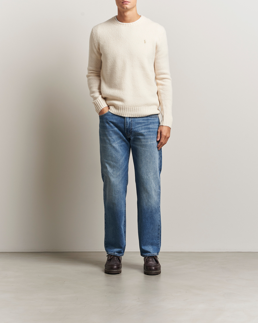 Herre | Trøjer | Polo Ralph Lauren | Alpaca Crew Neck Sweater Cream Tonal