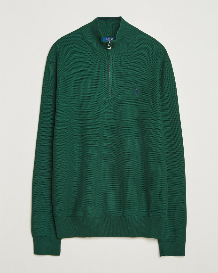 Herre | Trøjer | Polo Ralph Lauren | Textured Half Zip Vintage Pine