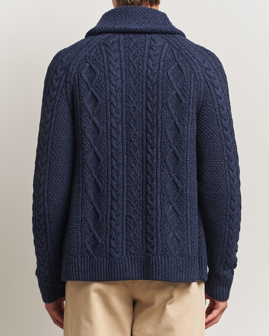 Herre | Trøjer | Polo Ralph Lauren | Cotton Shawl Cardigan Navy Heather
