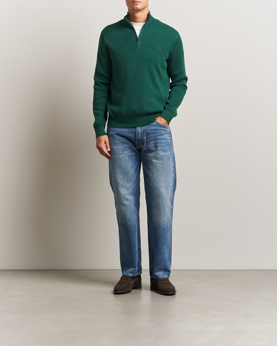 Herre | Trøjer | Polo Ralph Lauren | Cotton Half Zip Vintage Pine