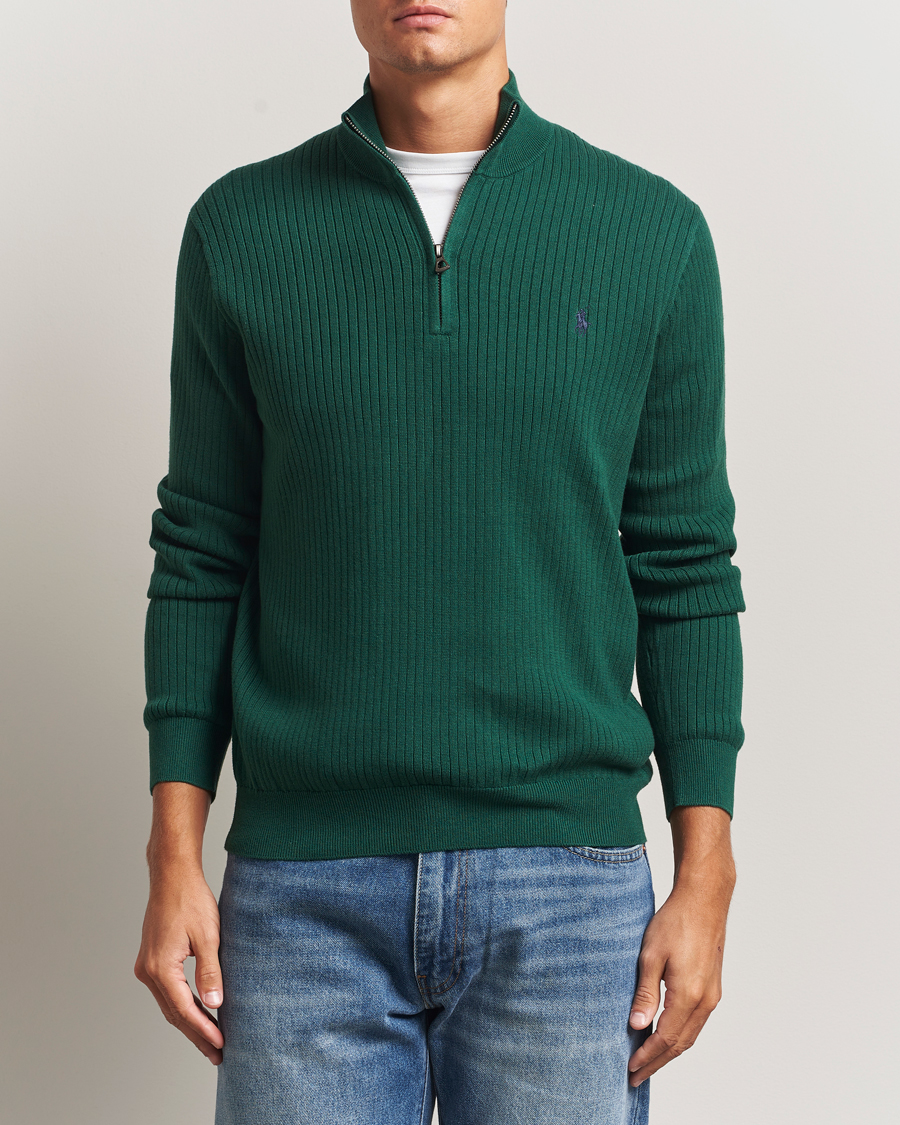 Herre | Trøjer | Polo Ralph Lauren | Cotton Half Zip Vintage Pine