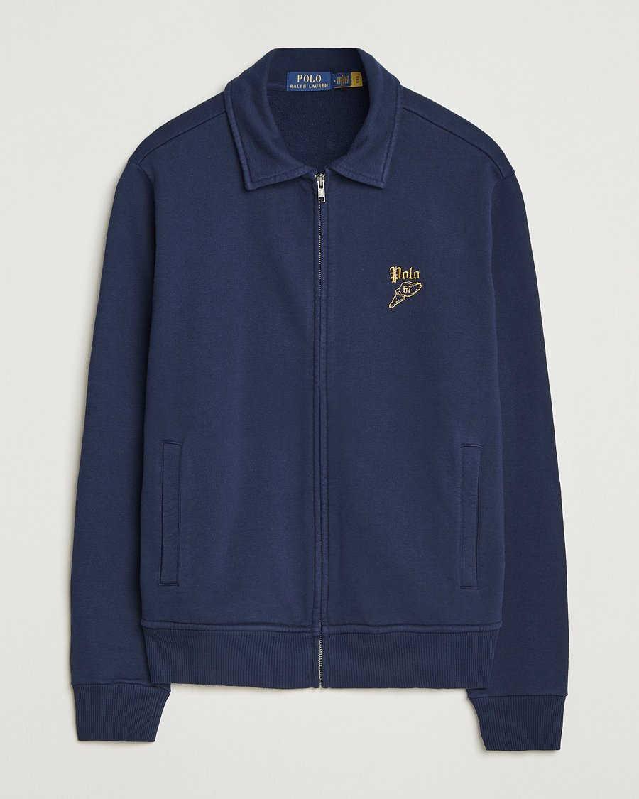 Herre | Trøjer | Polo Ralph Lauren | Loopback Terry Full Zip Sweater Cruise Navy