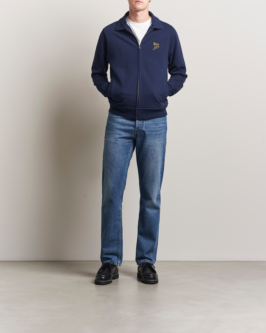 Herre | Trøjer | Polo Ralph Lauren | Loopback Terry Full Zip Sweater Cruise Navy
