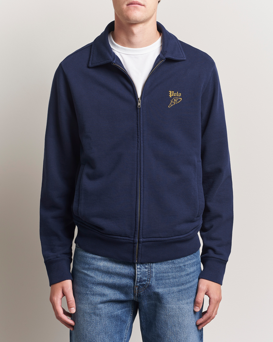 Herre | Trøjer | Polo Ralph Lauren | Loopback Terry Full Zip Sweater Cruise Navy