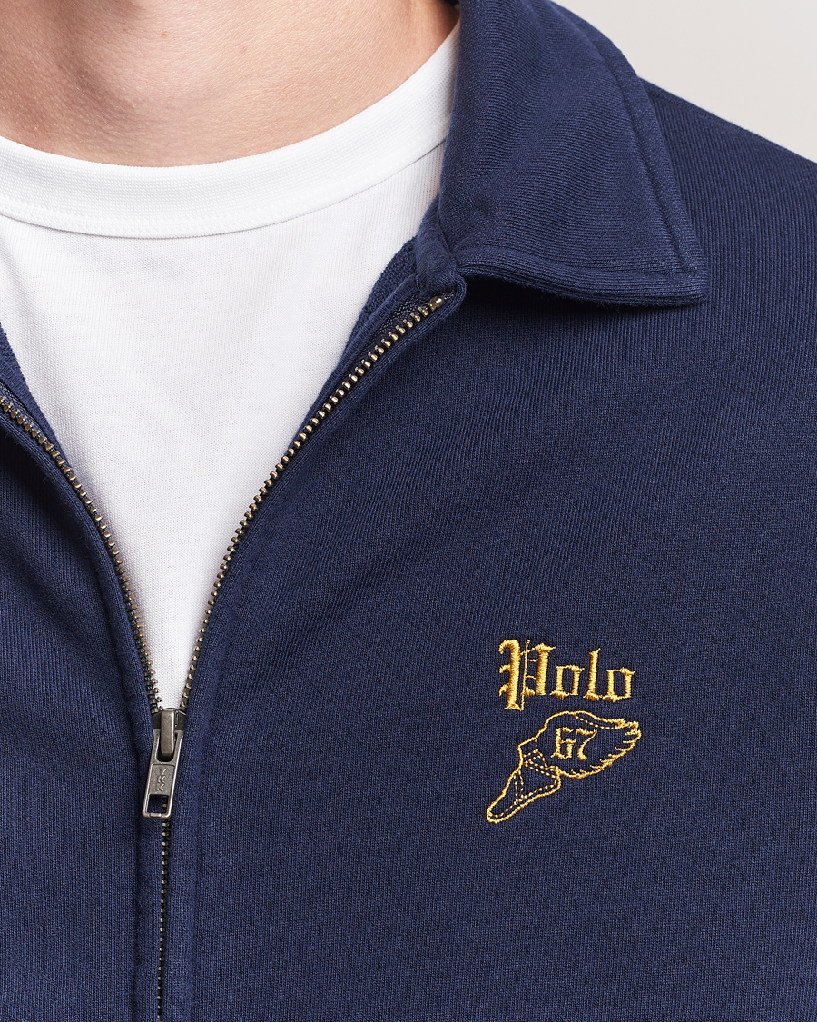 Herre | Trøjer | Polo Ralph Lauren | Loopback Terry Full Zip Sweater Cruise Navy