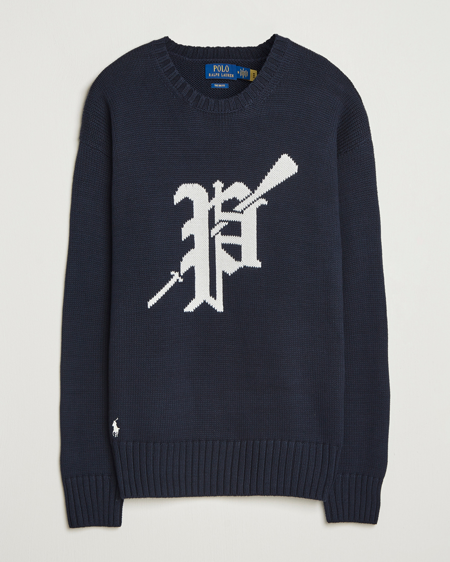 Herre | Trøjer | Polo Ralph Lauren | Cotton Logo Sweater Hunter Navy