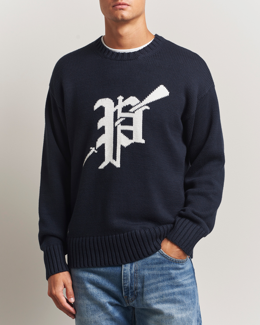 Herre | Trøjer | Polo Ralph Lauren | Cotton Logo Sweater Hunter Navy