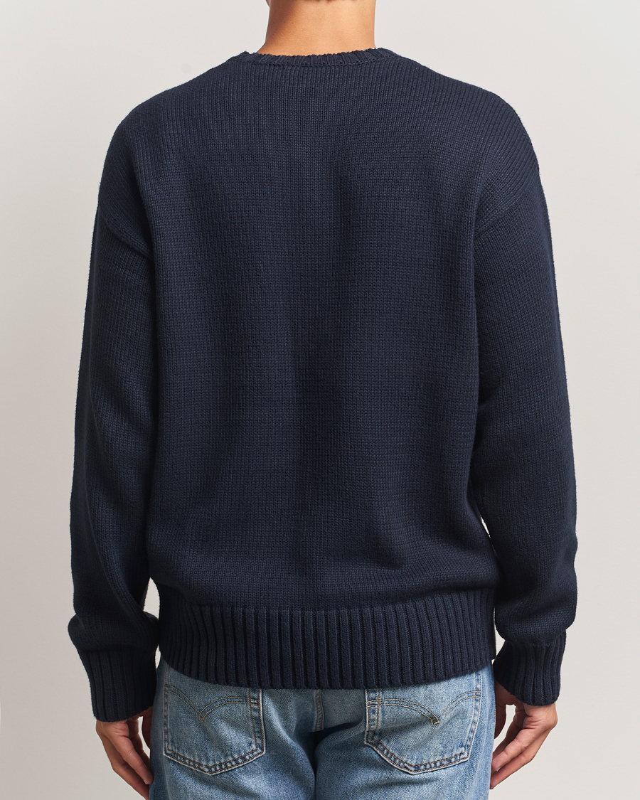 Herre | Trøjer | Polo Ralph Lauren | Cotton Logo Sweater Hunter Navy