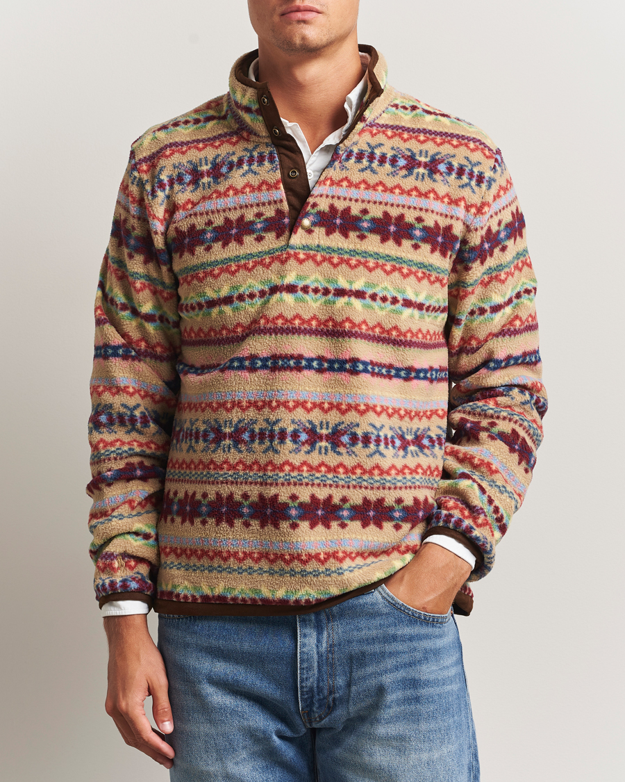 Herre | Trøjer | Polo Ralph Lauren | Printed Fleece Camel Combo