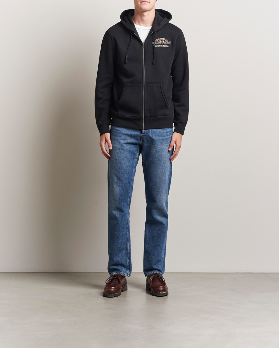 Herre | Trøjer | Polo Ralph Lauren | Back Print Full-zip Polo Black