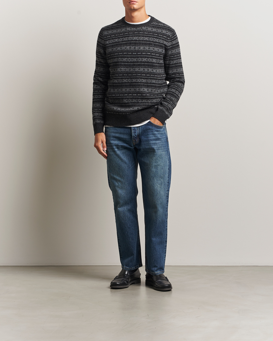 Herre | Trøjer | Polo Ralph Lauren | Fairisle Wool Sweater Charcoal Combo