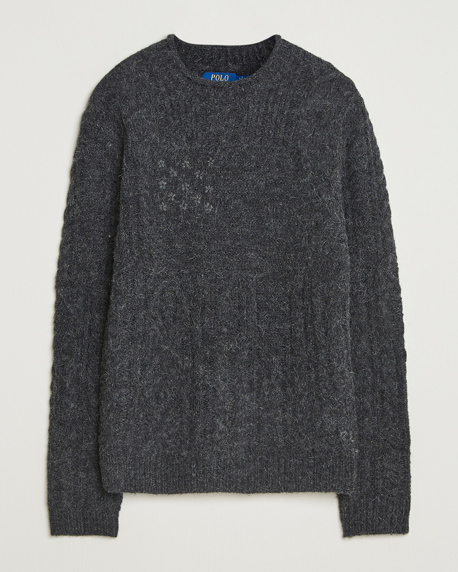 Herre | Trøjer | Polo Ralph Lauren | Wool Blend Sweater Dark Granite Heather
