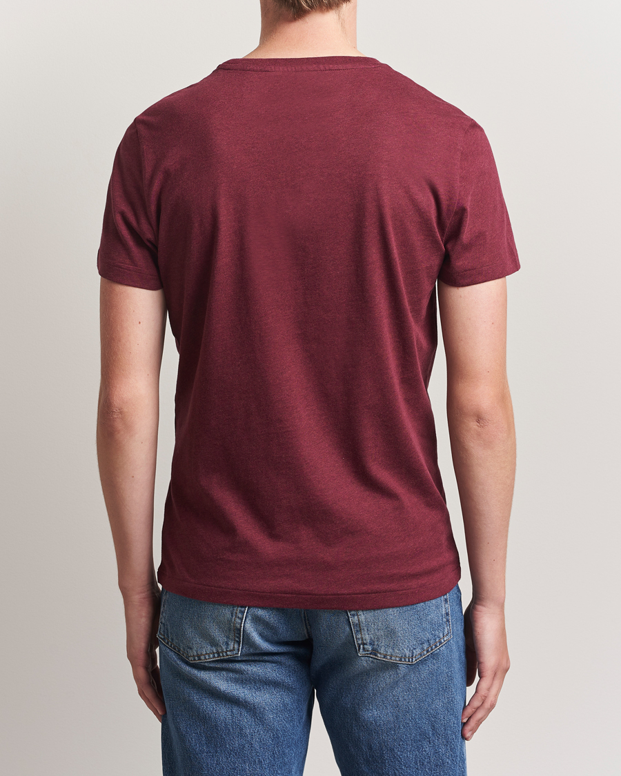 Herre | T-Shirts | Polo Ralph Lauren | Crew Neck T-Shirt Spring Wine Heather