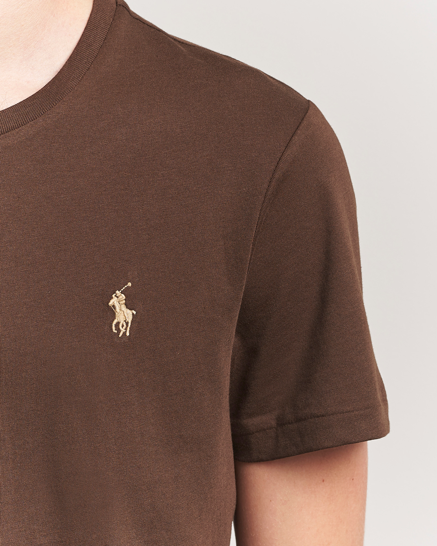 Herre | T-Shirts | Polo Ralph Lauren | Crew Neck T-Shirt Nutmeg Brown