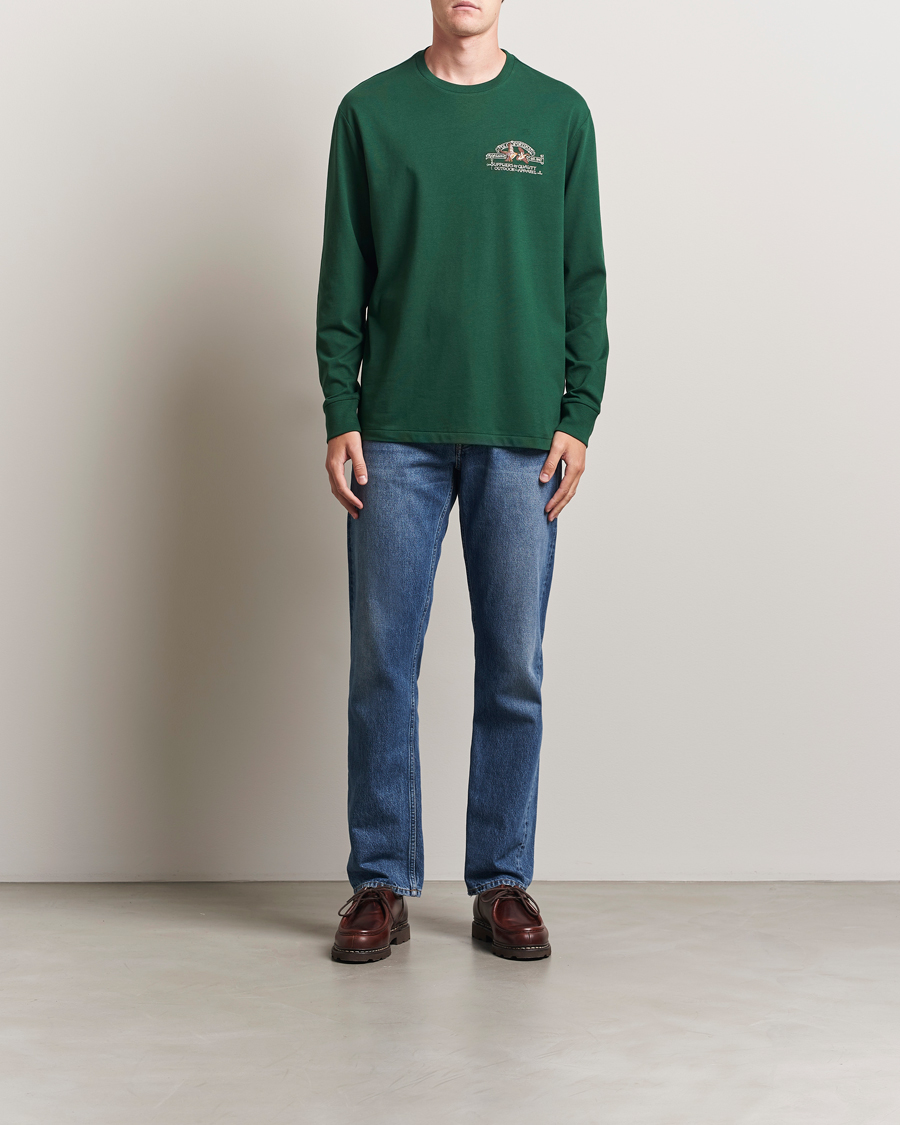 Herre | T-Shirts | Polo Ralph Lauren | Classic Fit Long Sleeve Jersey T-Shirt Vintage Pine
