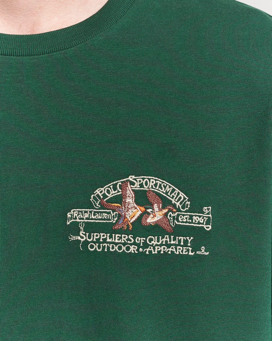 Herre | T-Shirts | Polo Ralph Lauren | Classic Fit Long Sleeve Jersey T-Shirt Vintage Pine