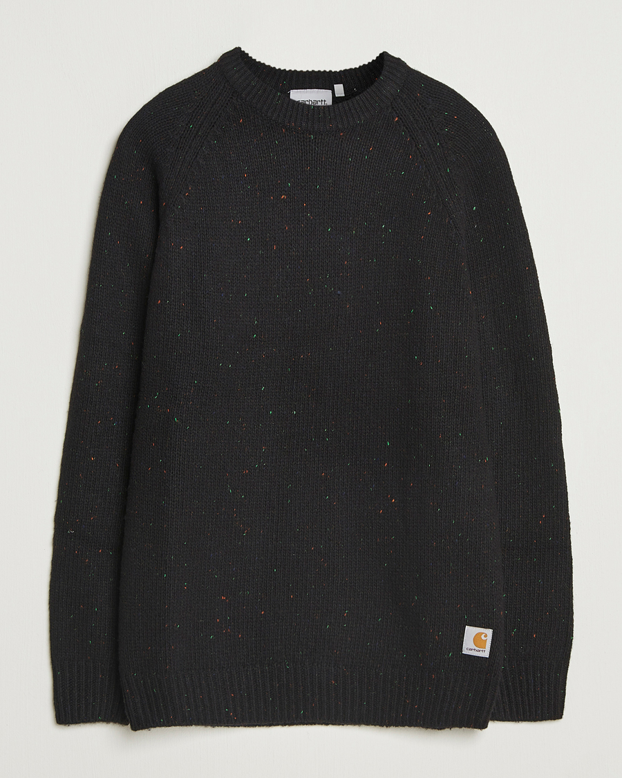 Herre | Trøjer | Carhartt WIP | Anglistic Wool/Cotton Sweater Black