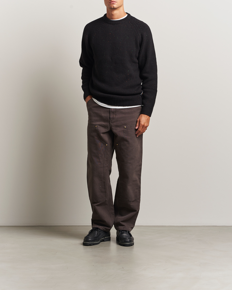 Herre | Trøjer | Carhartt WIP | Anglistic Wool/Cotton Sweater Black