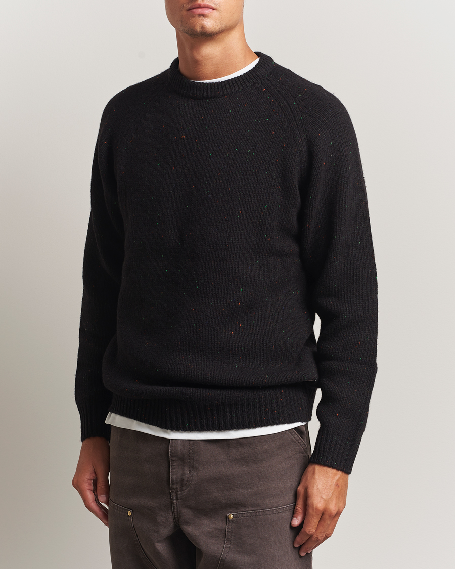 Herre | Trøjer | Carhartt WIP | Anglistic Wool/Cotton Sweater Black