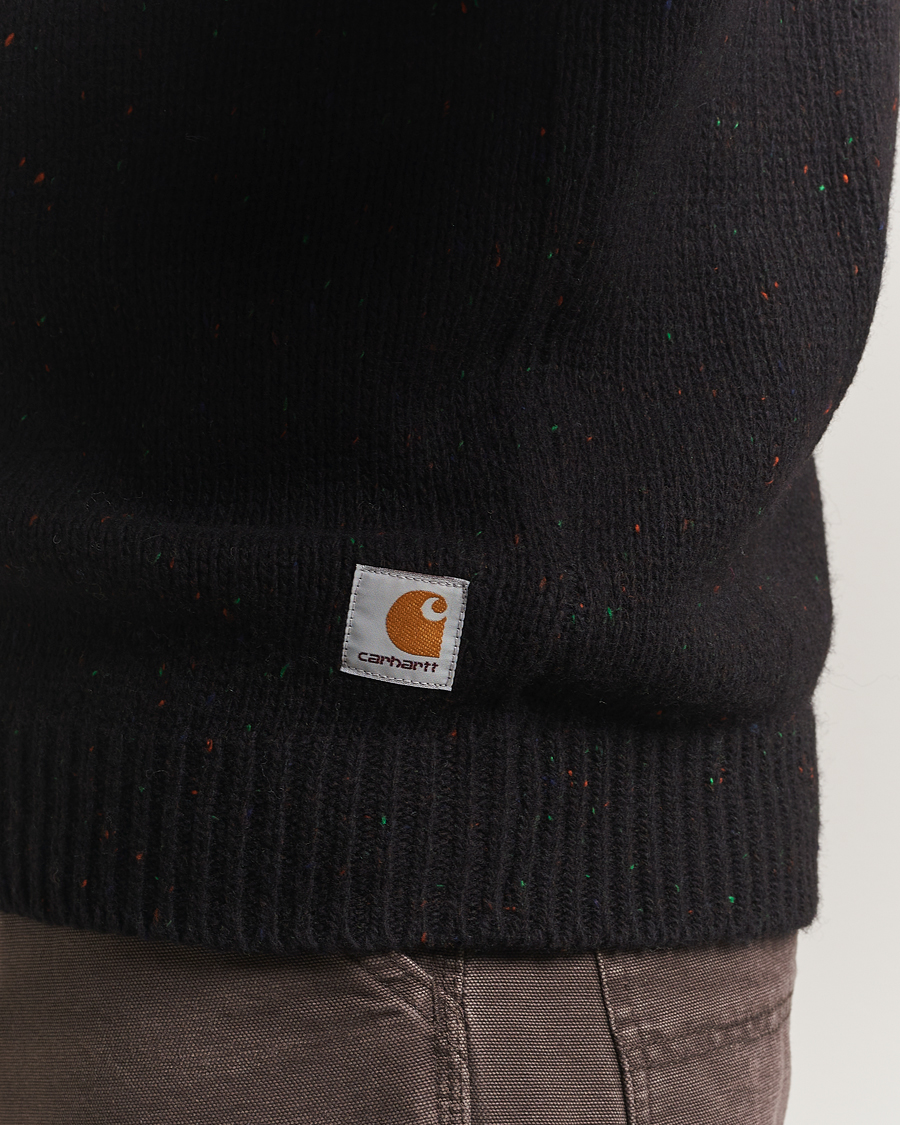 Herre | Trøjer | Carhartt WIP | Anglistic Wool/Cotton Sweater Black