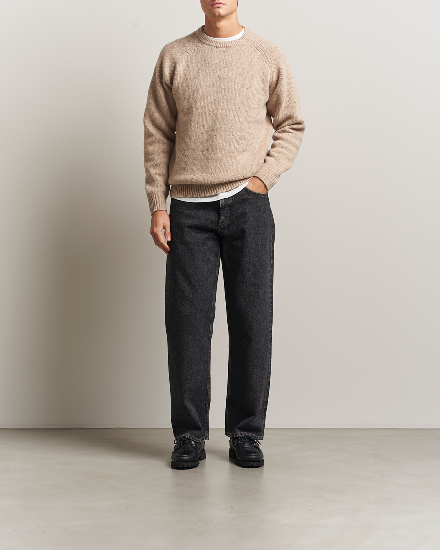 Herre | Trøjer | Carhartt WIP | Anglistic Wool/Cotton Sweater Fleur De Sel