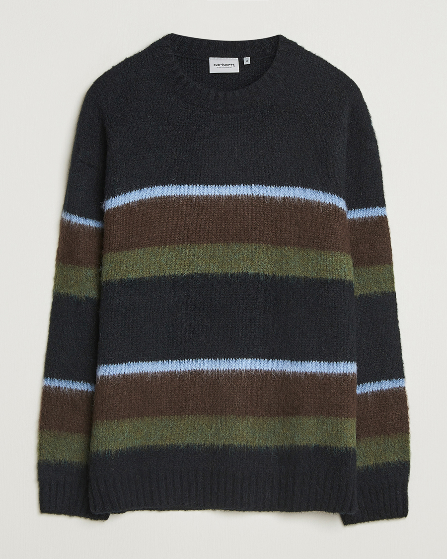 Herre | Trøjer | Carhartt WIP | Merton Striped Alpaca Sweater Palisander