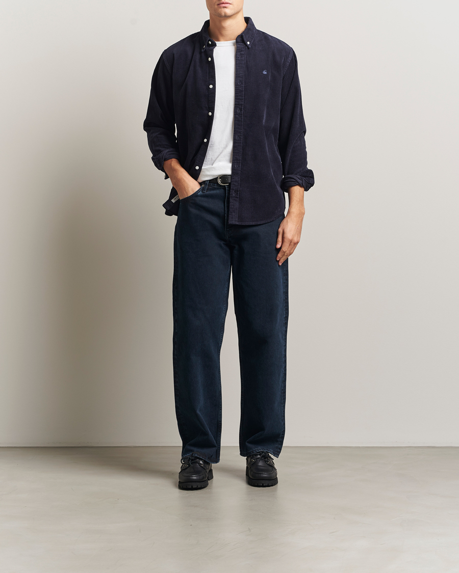 Herre | Skjorter | Carhartt WIP | Madison Cord Shirt Dark Navy