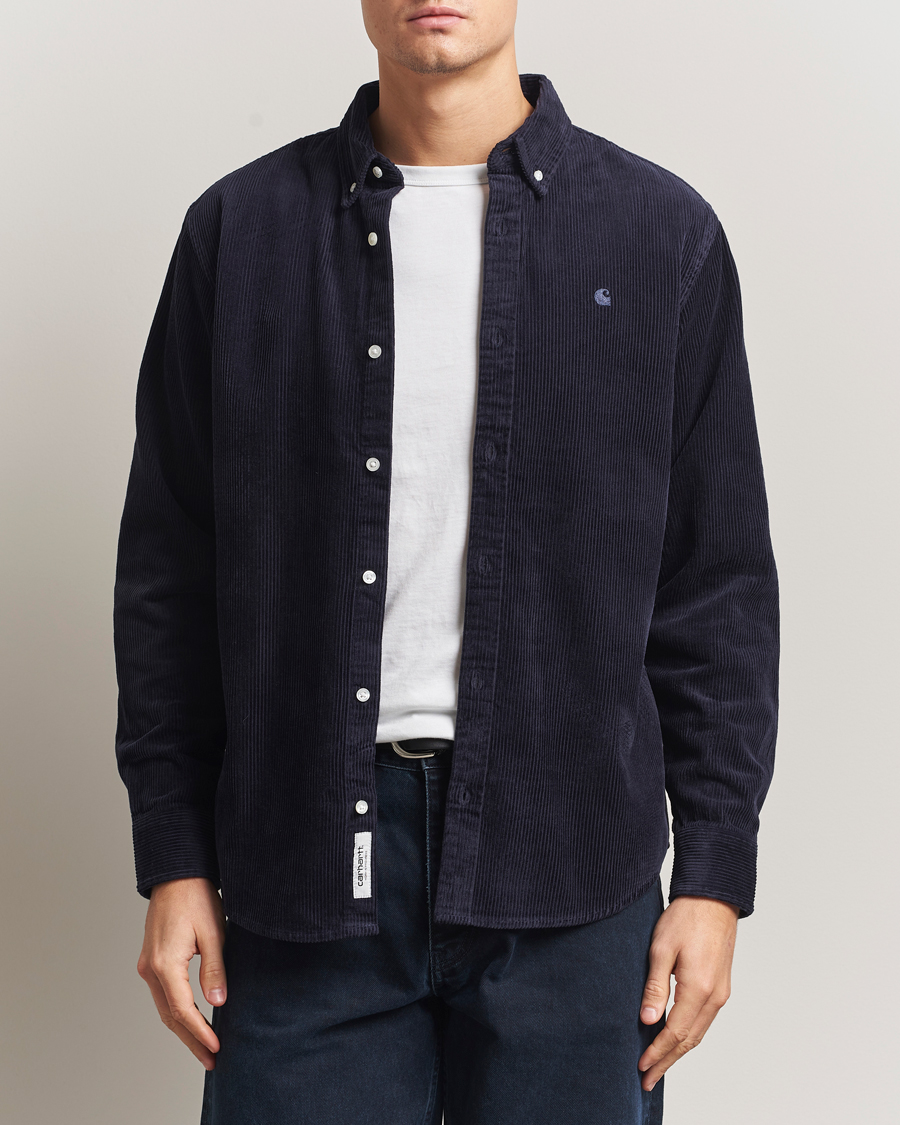Herre | Skjorter | Carhartt WIP | Madison Cord Shirt Dark Navy