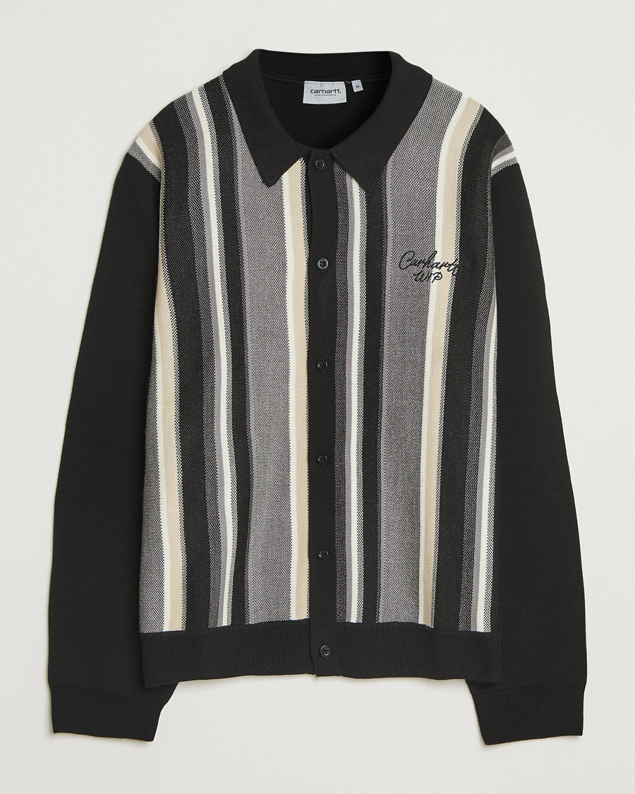 Herre | Trøjer | Carhartt WIP | Bainter Striped Cardigan Black